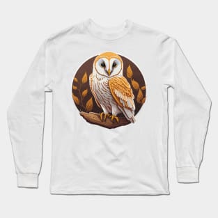 Barn Owl Portrait Long Sleeve T-Shirt